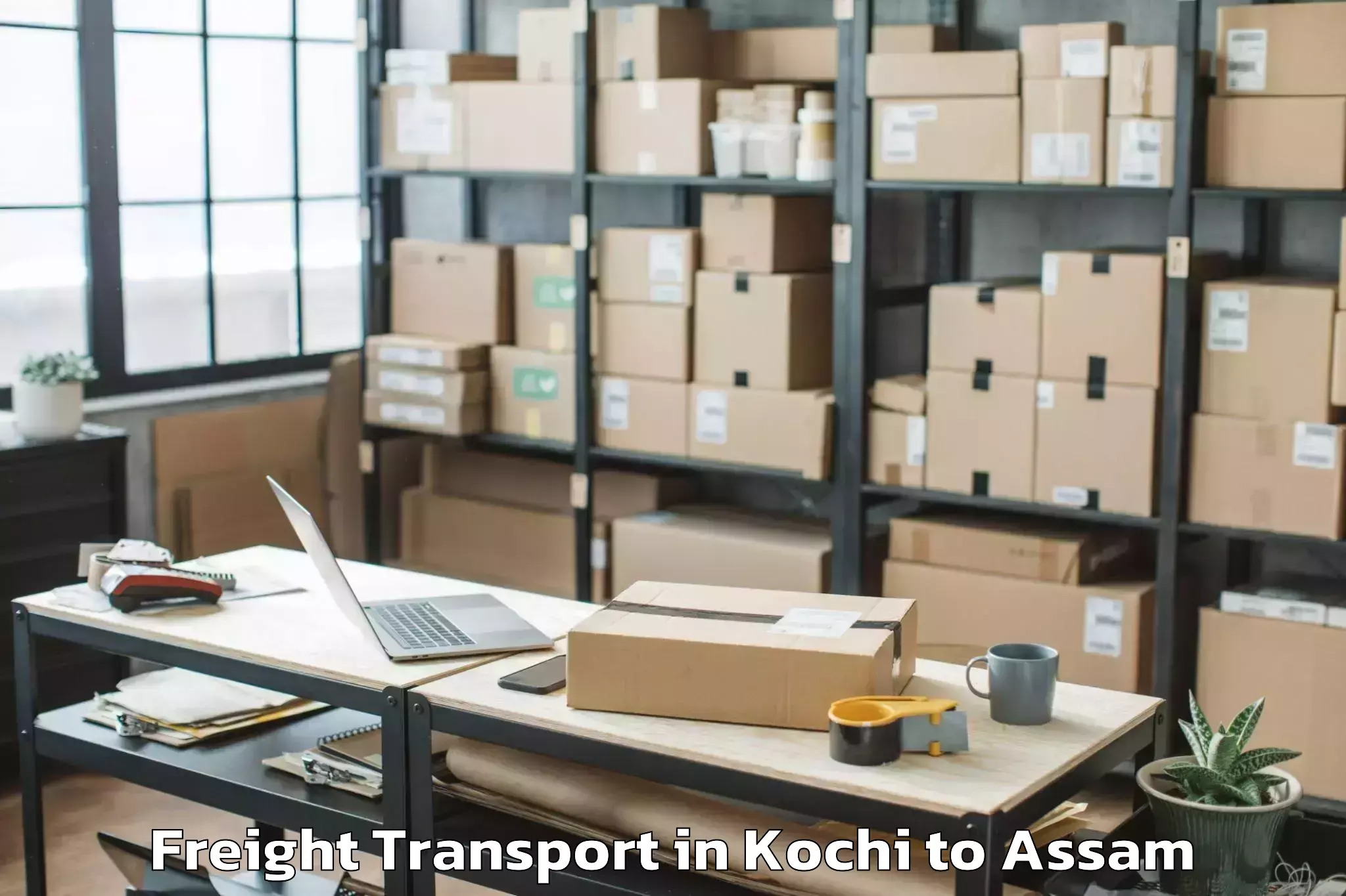 Efficient Kochi to Sorbhog Freight Transport